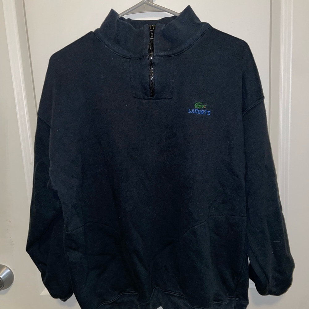 lacoste quarter zip